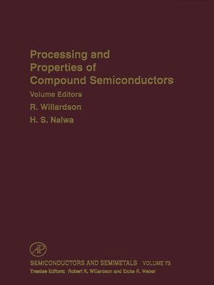 cover image of Processing and Properties of Compound Semiconductors